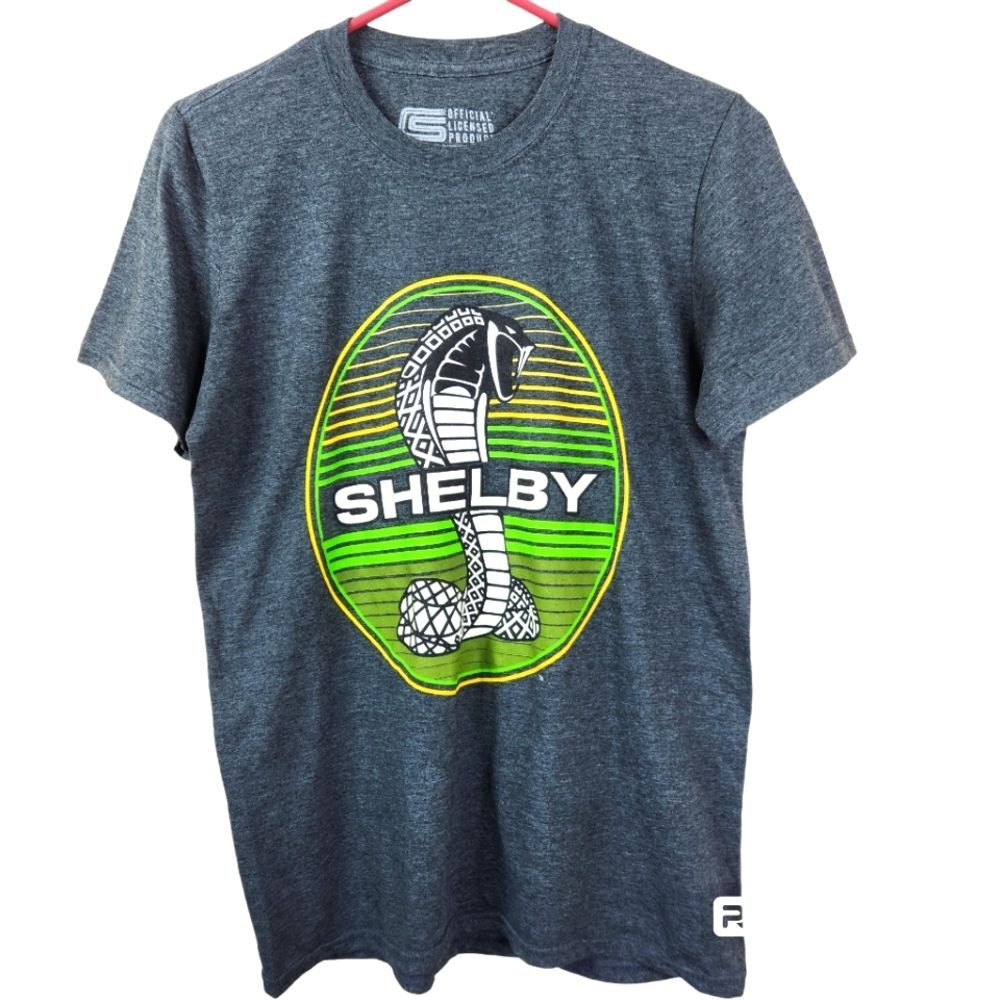 Carroll Shelby Mustang Short Sleeve Frontside Big Logo Graphic Tee Small
